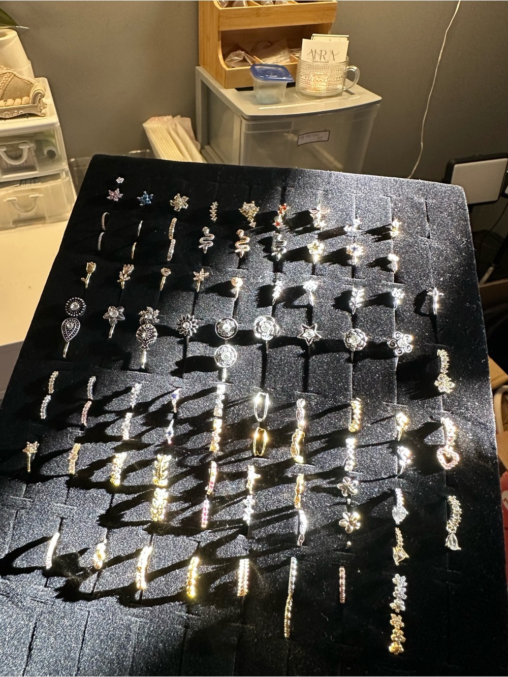 Nose rings/studs/slide ons (check website)